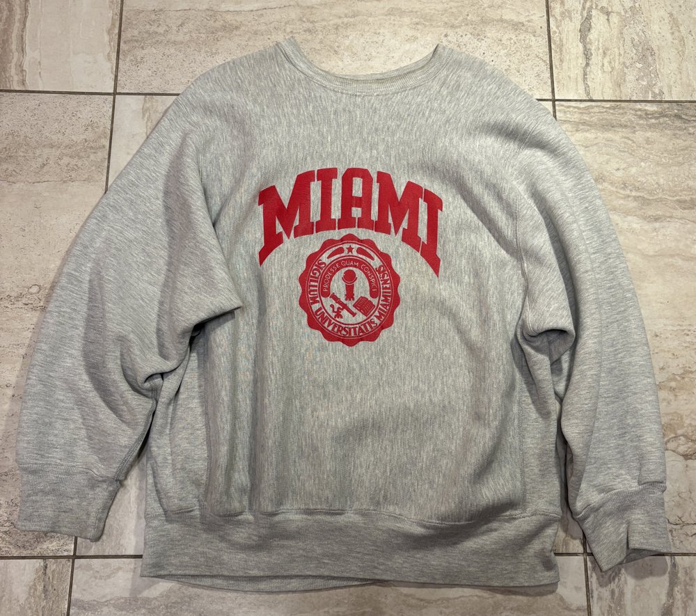 Crewneck Miami University Gris