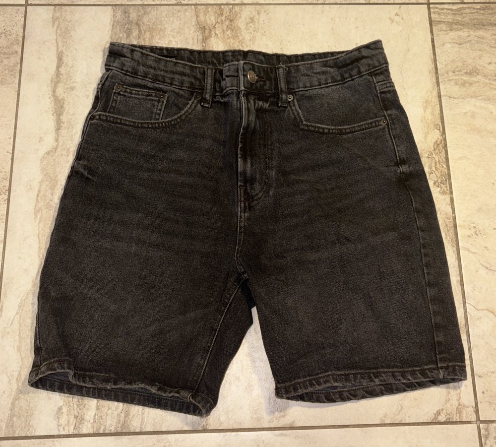 Baggy Jorts Noir Délavé