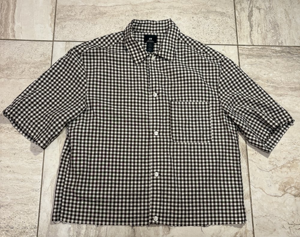 Chemise Vichy Noir & Blanc à Poche