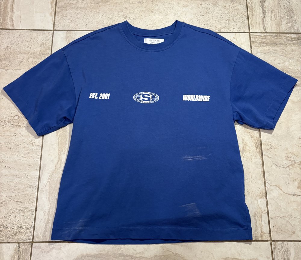 T-Shirt Graphique Worldwide Bleu